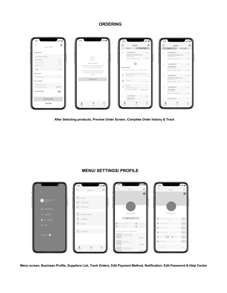 Making Order Screens